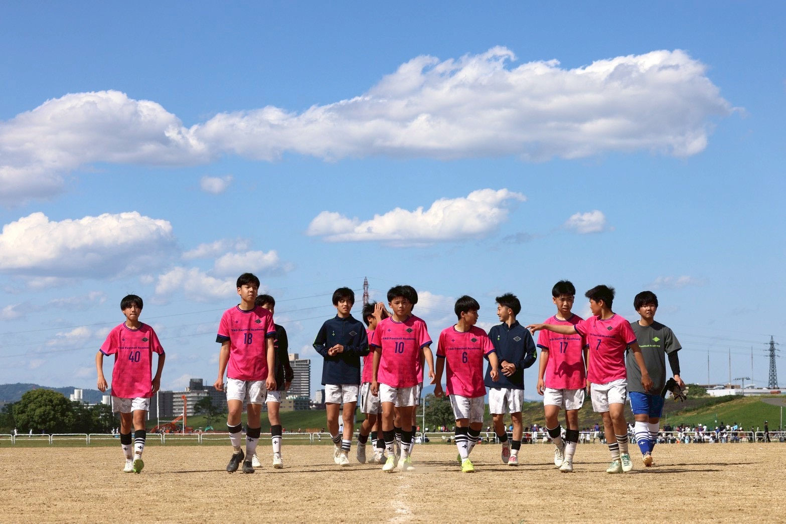 試合後のチーム